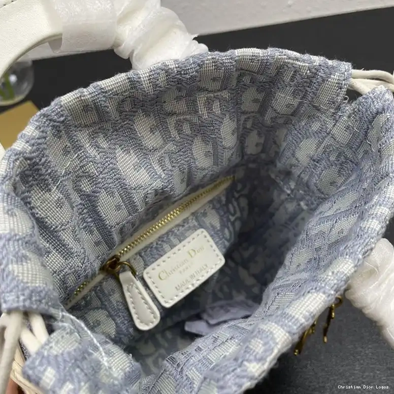 Cheap Bag and Motif Canvas Small Wicker Grey Oblique Lady Dior 0611 Luxury
